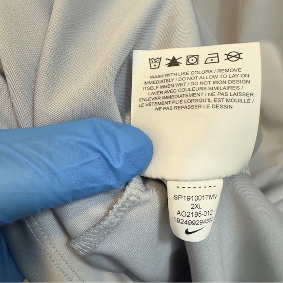 Nike Gray Golf Polo Shirt - Picture 5 of 6